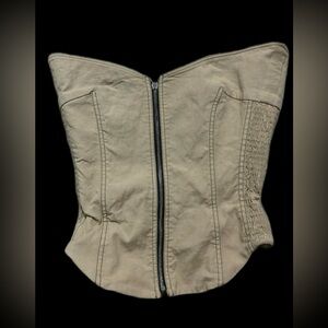 Zara Beige Corset Fabric with Label